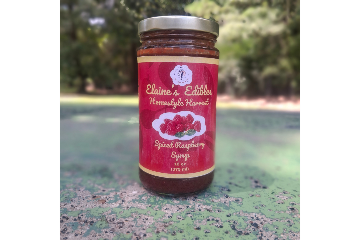 Spiced Seedless Raspberry Syrup