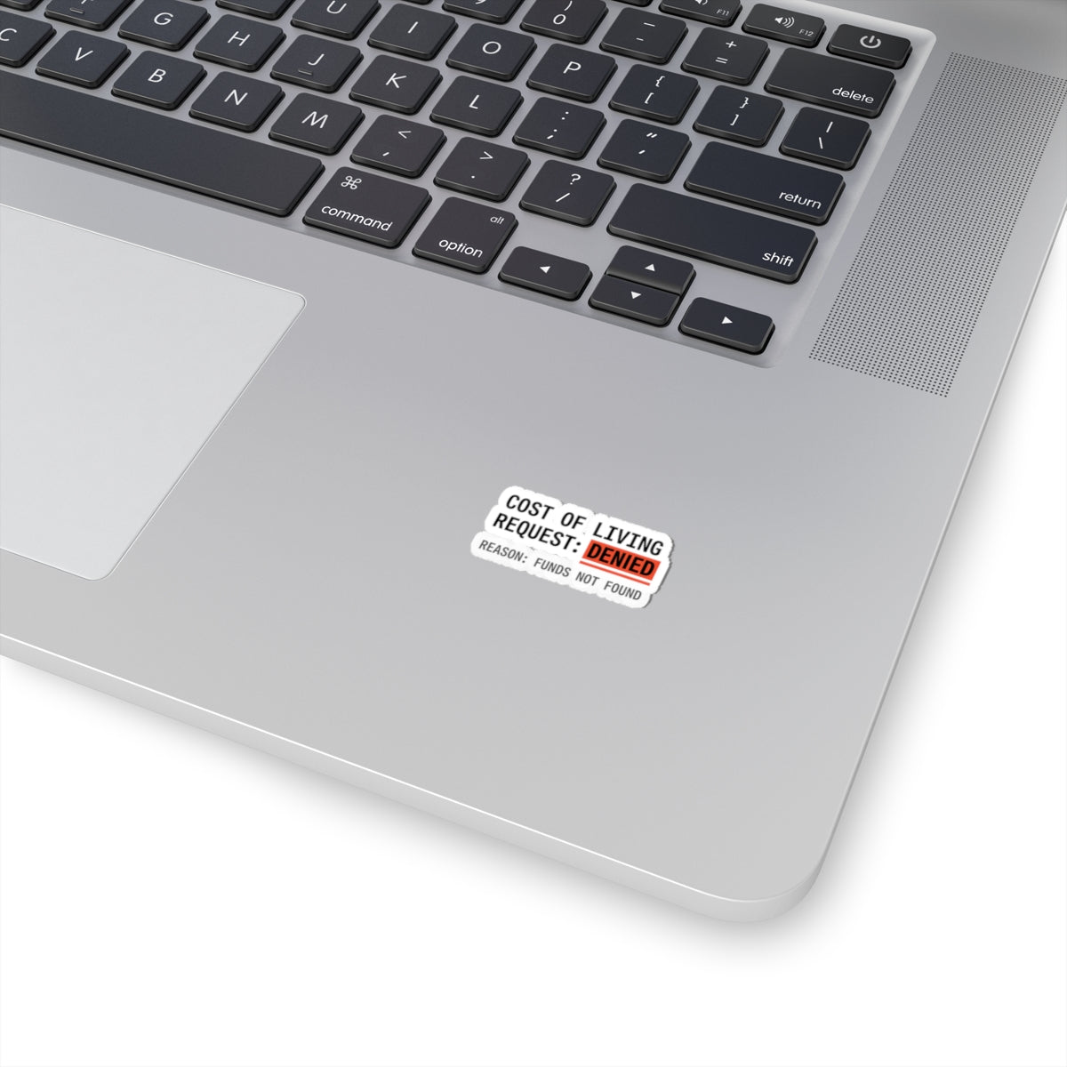 Cost of Living Request: Denied Sticker | receipt aesthetic, budget humor