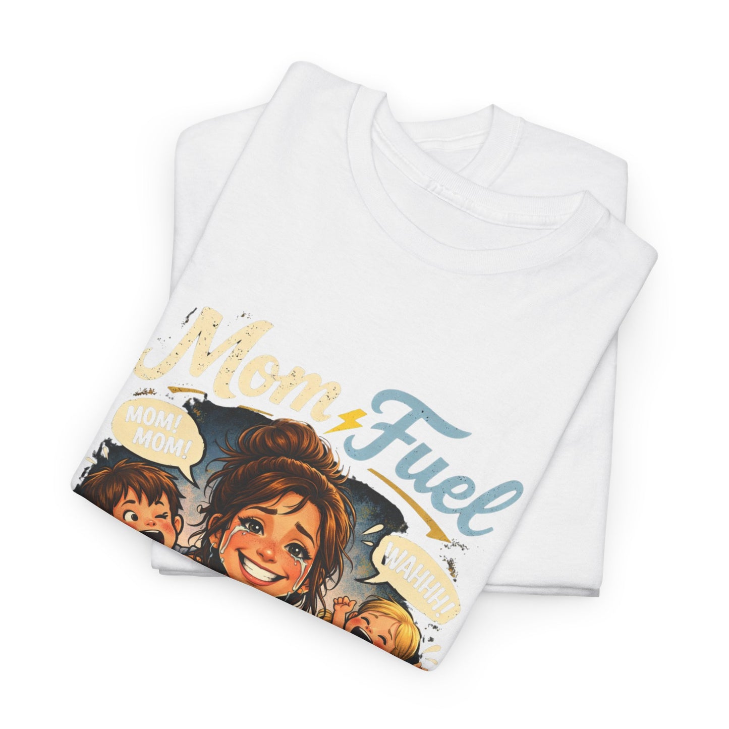Mom Fuel Coffee & Chaos T-Shirt | Mom Coffee Shirt