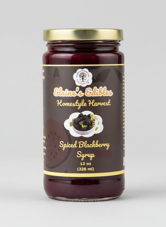 Spiced Seedless Blackberry Syrup