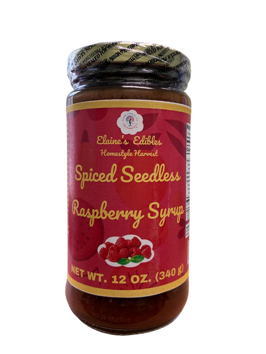 Spiced Seedless Raspberry Syrup