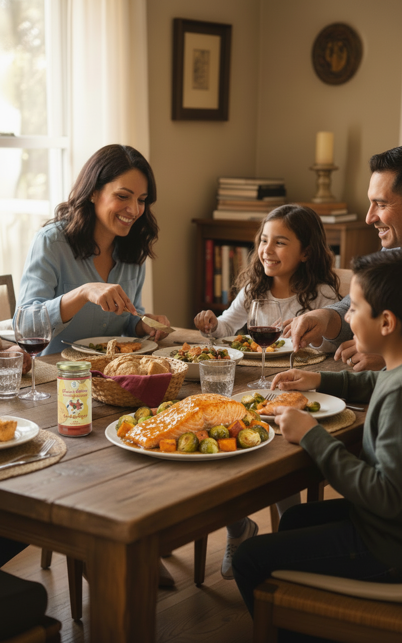 Spiced Apple Glazed Salmon