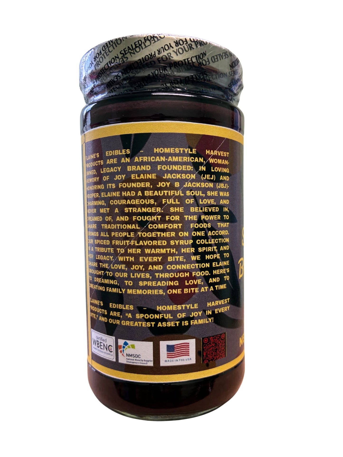 Spiced Seedless Blackberry Syrup