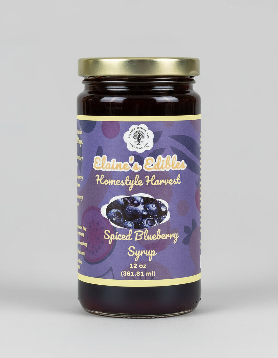 Suggested Uses:  Spiced Blueberry Cobbler, Muffins, Limeade, Dipping Sauce