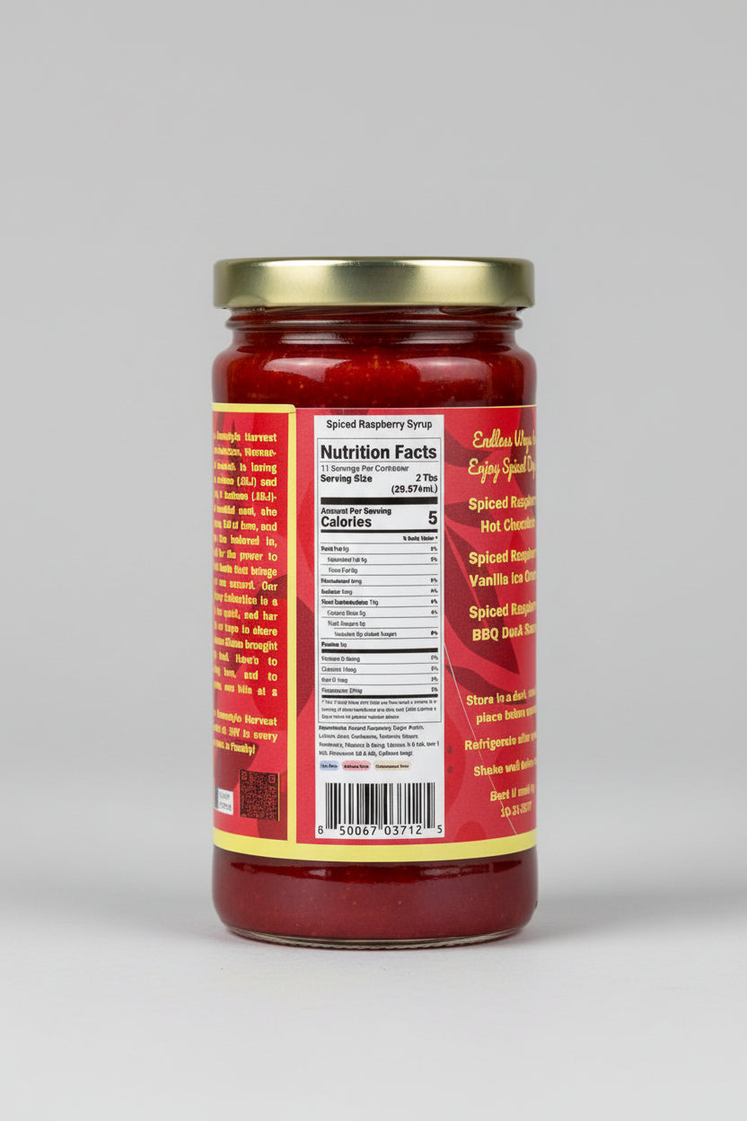 Spiced Seedless Raspberry Syrup