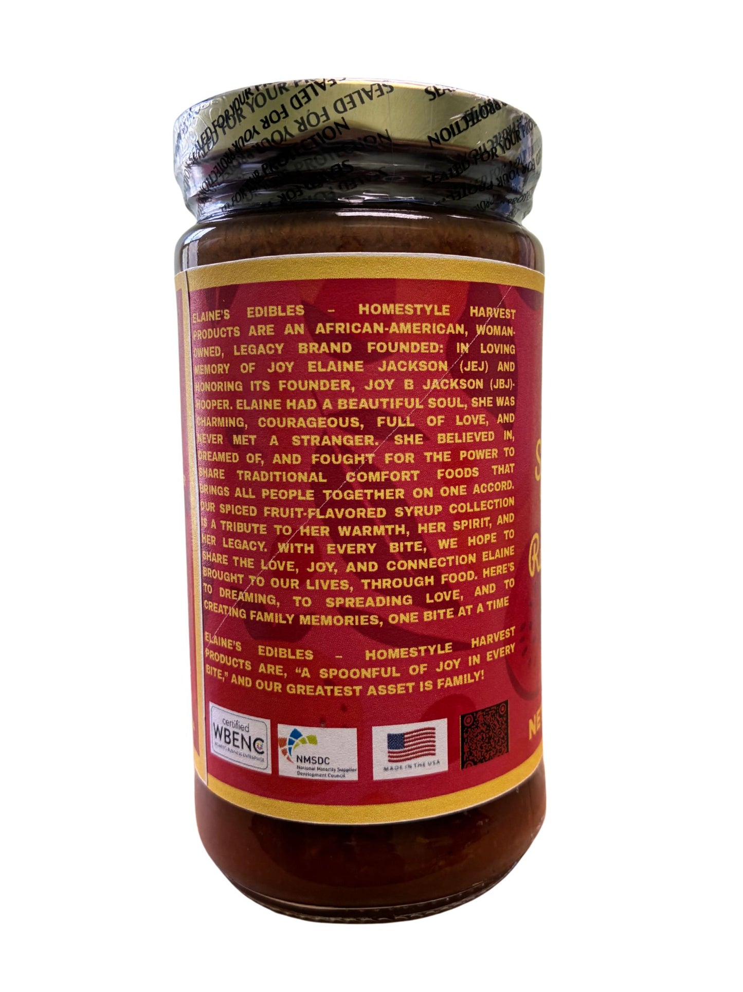 Spiced Seedless Raspberry Syrup