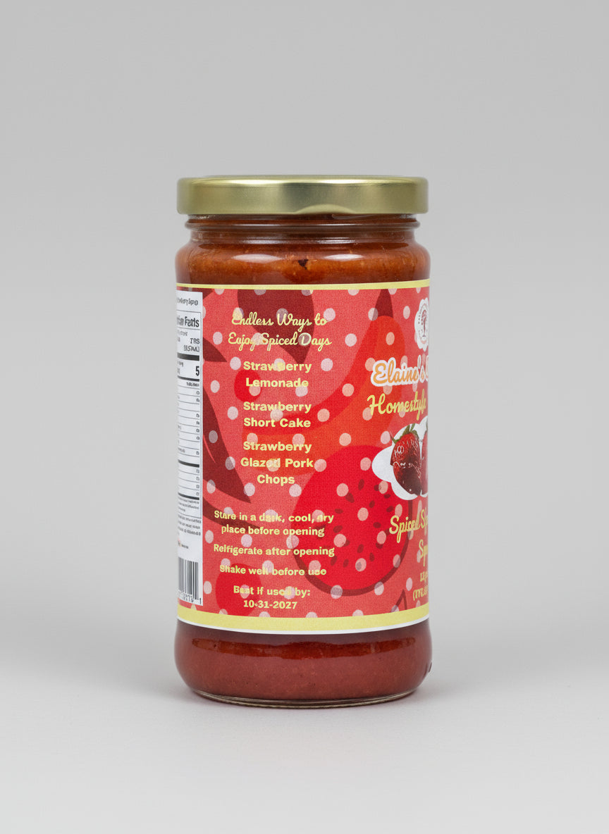 Spiced Strawberry Syrup