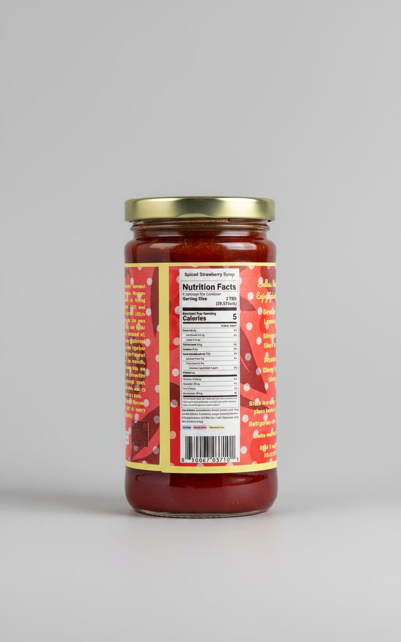 Spiced Strawberry Syrup