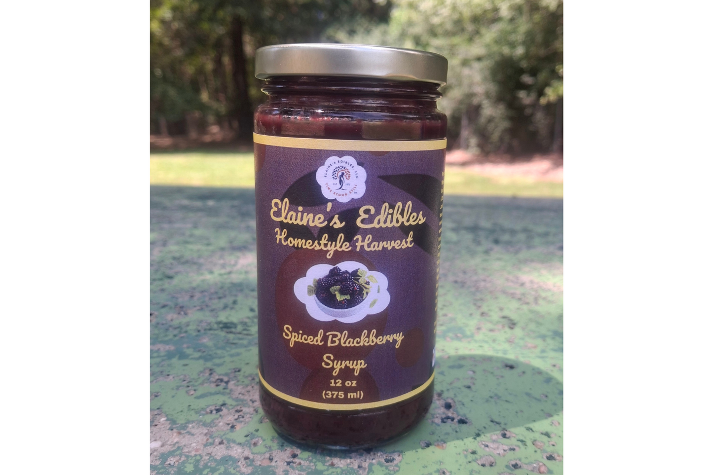 Spiced Seedless Blackberry Syrup
