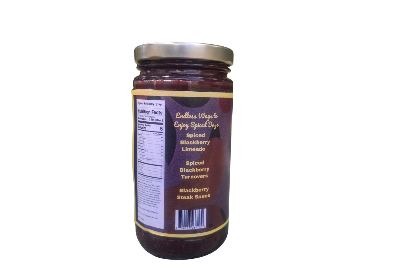 Spiced Seedless Blackberry Syrup