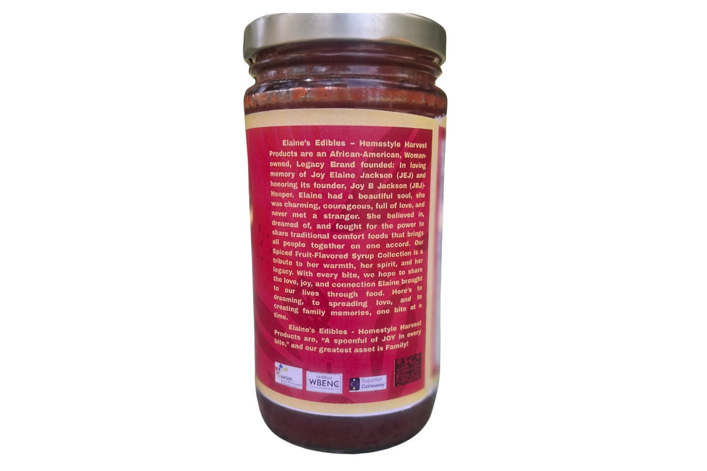 Spiced Seedless Raspberry Syrup
