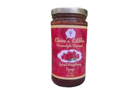 Spiced Seedless Raspberry Syrup